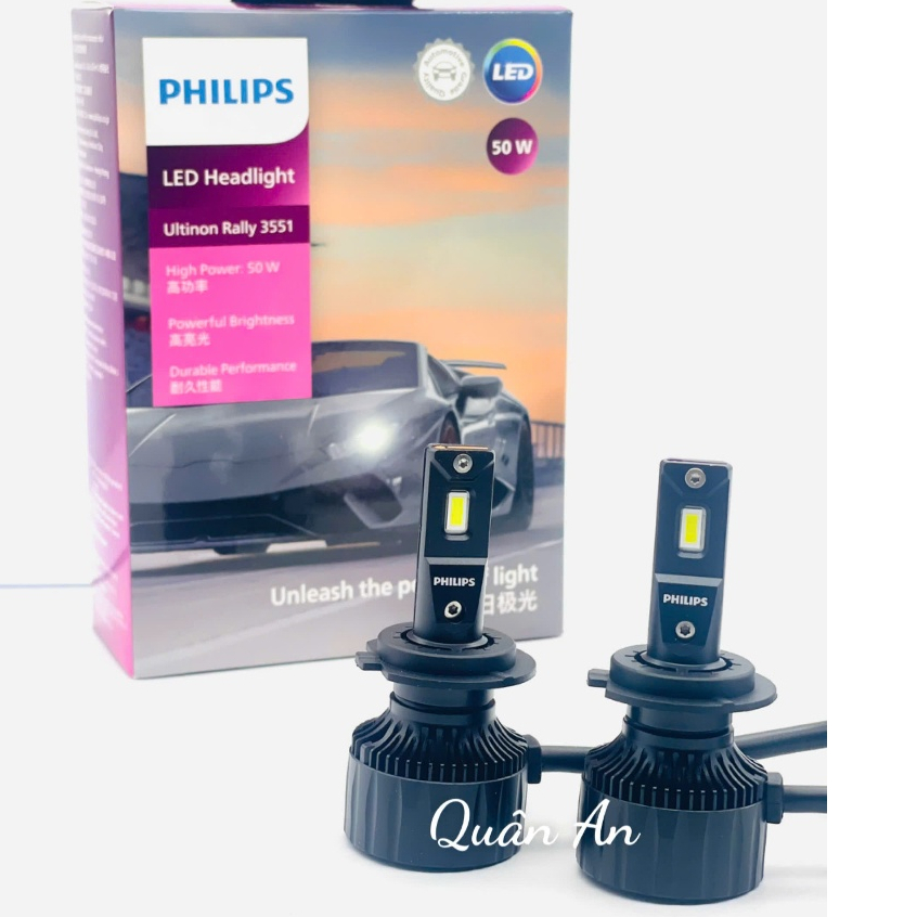 (CHÍNH HÃNG PHILIPS) Bộ 2 Đèn LED ô tô Philips Ultinon Rally 3551: 50W ...