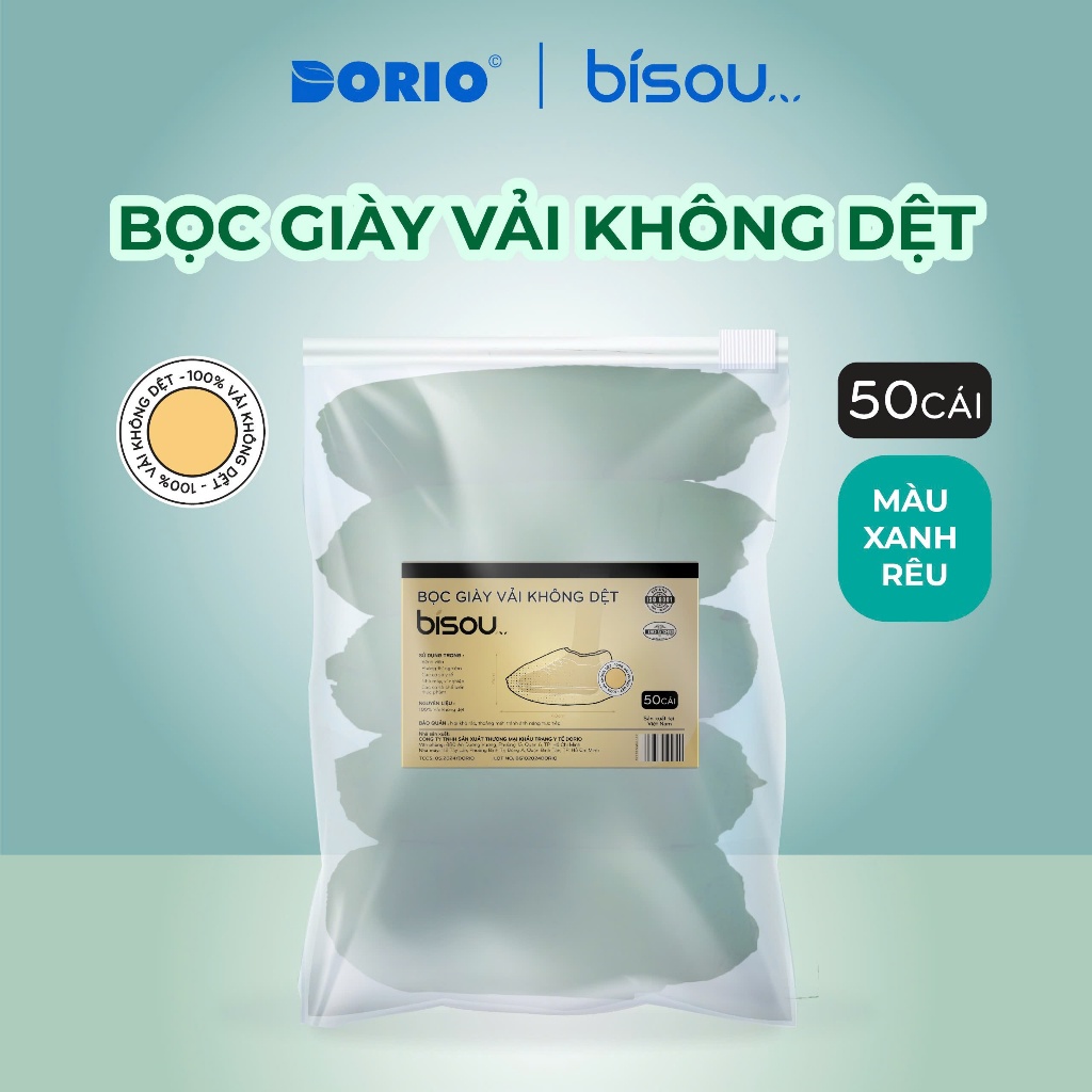 Combo 5 túi 250 cái Bọc giày vải không dệt hiệu BISOU