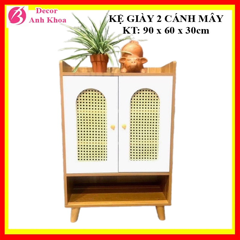 Tủ để giày dép, kệ để giầy gỗ mdf kiểu mới chắc chắn để được 12, 16, 24 đôi giày