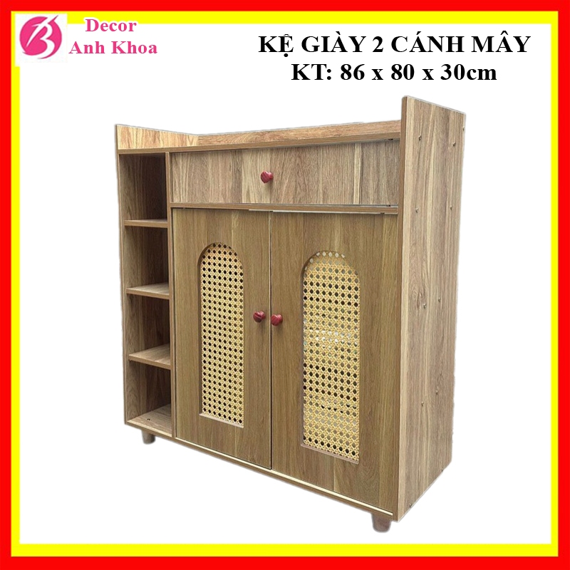 Tủ để giày dép, kệ để giầy gỗ mdf kiểu mới chắc chắn để được 12, 16, 24 đôi giày