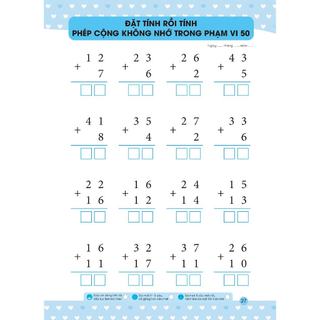 Sách - Siêu Tính Nhẩm Cho Trẻ Mẫu Giáo - Tập 3 - Phép Cộng Trừ Trong Phạm Vi 50