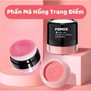 Phấn Má Hồng Fomix Mềm Mại Trong Suốt Thiết Kế Đầu Nấm Và Gương Tiện Dụng