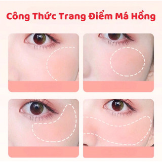 Phấn Má Hồng Fomix Mềm Mại Trong Suốt Thiết Kế Đầu Nấm Và Gương Tiện Dụng