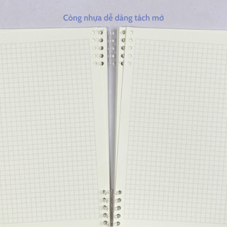 Vở còng nhựa hai đầu phong cách tối giản 100gsm/120 trang- BONZAI