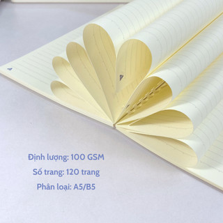 Vở còng nhựa hai đầu phong cách tối giản 100gsm/120 trang- BONZAI