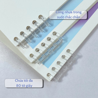 Vở còng nhựa hai đầu phong cách tối giản 100gsm/120 trang- BONZAI