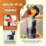 [Mua Trong Live 1390K] Máy Ép Chậm Masuto Ms Healthy Làm Kem Ép Trái Cây Nguyên Quả Kiệt Bã Dung Tích 0,6L Làm Nước Ép — ảnh 5