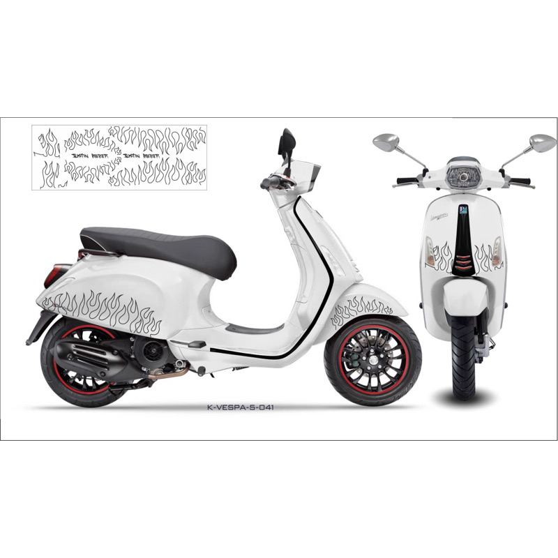 Tem Vespa Justin Bieber siêu đẹp