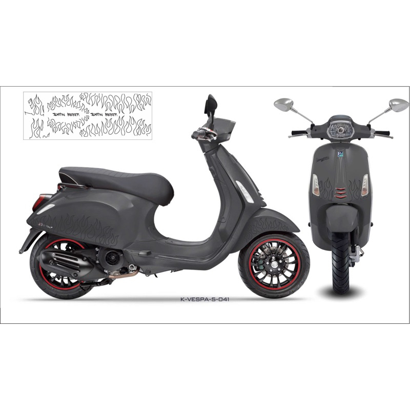 Tem Vespa Justin Bieber siêu đẹp