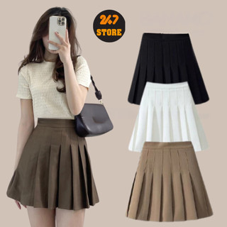 Chân Váy Xếp Ly Lưng Cao Phong Cách Hàn Quốc Xinh Xắn Cho Nữ CV301