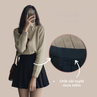 Chân Váy Xếp Ly Lưng Cao Phong Cách Hàn Quốc Xinh Xắn Cho Nữ CV301