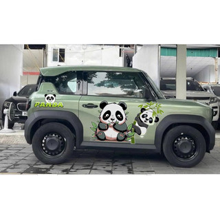 Tem 2 bên Sườn Xe Ô Tô VF3 GẤU PANDA, decal ô tô