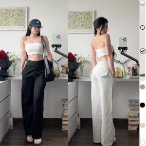 S226 Quần nỉ ống rộng 96-102cm cạp to gen bụng chất mềm mịn