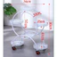 Kệ đặt chậu hoa, chậu cây cảnh 6 tầng, Giá treo trang trí ban công 2 màu trắng đen có bánh xe