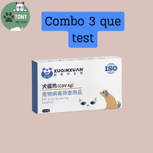 Que test nhanh bệnh đi ngoài care ở chó( test CDV ) , combo 3 que test