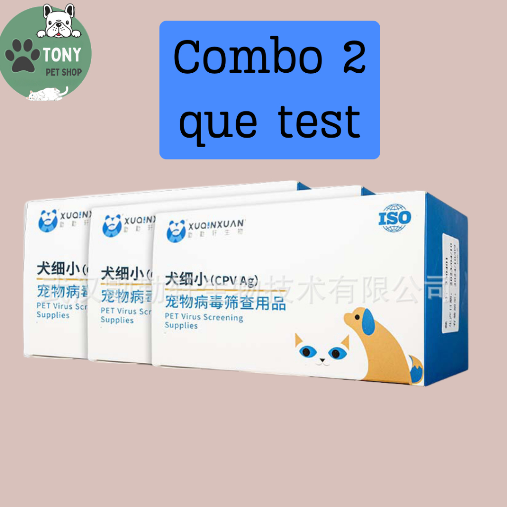 Que test bệnh parvo ở chó( test CPV) , combo 2 que test