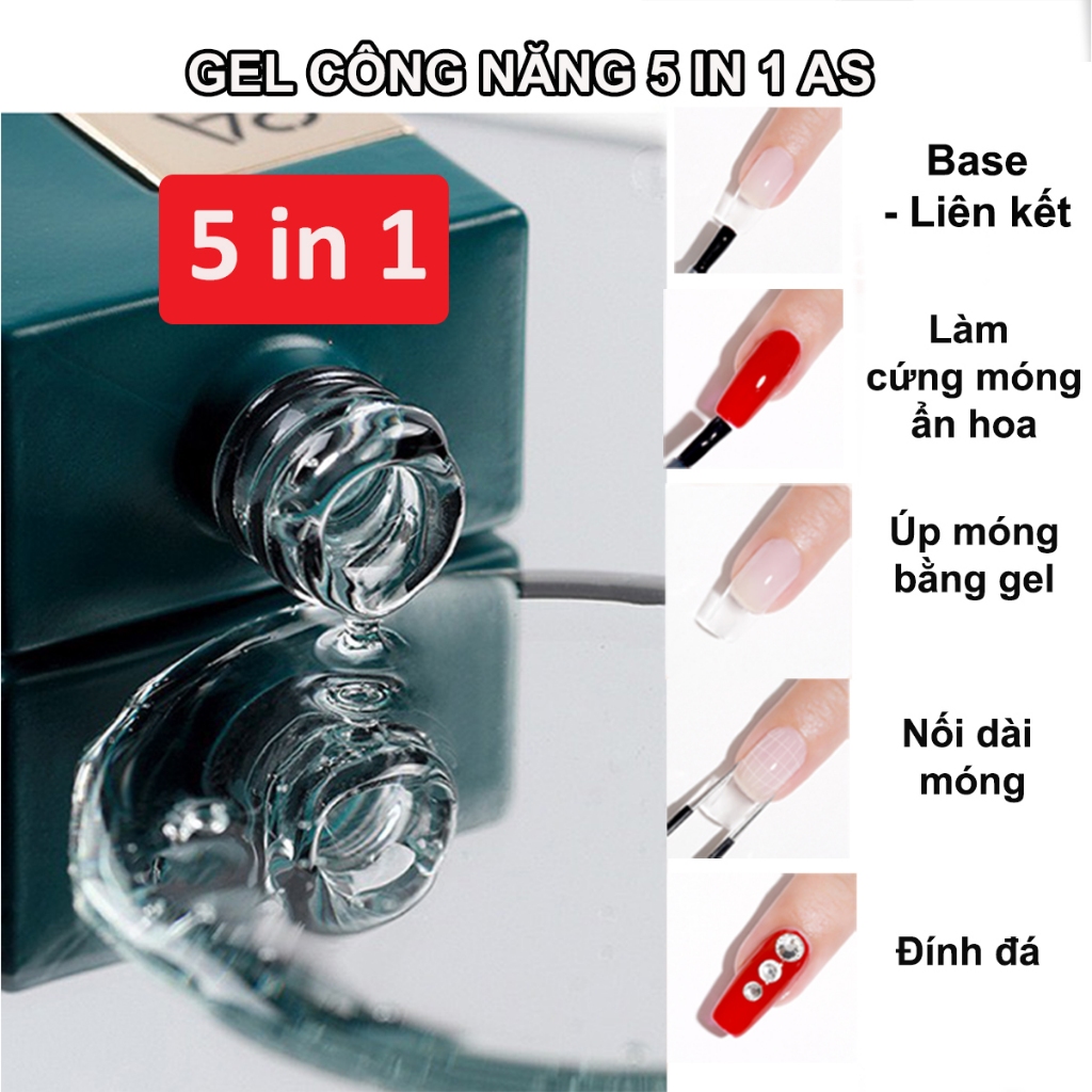 Sơn 5in1 úp móng giả siêu bền