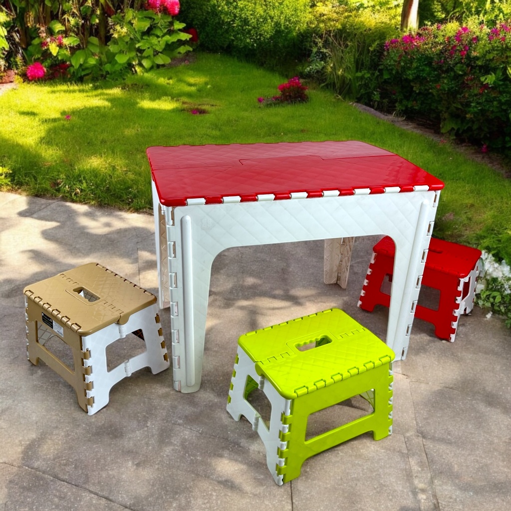 Bàn Chữ Nhật Gấp Gọn Cao Cấp Vinh Nam Plastic (65 x 45 x 50 cm) Nhựa PP Cứng Cáp Bàn Nhựa Xếp Gọn