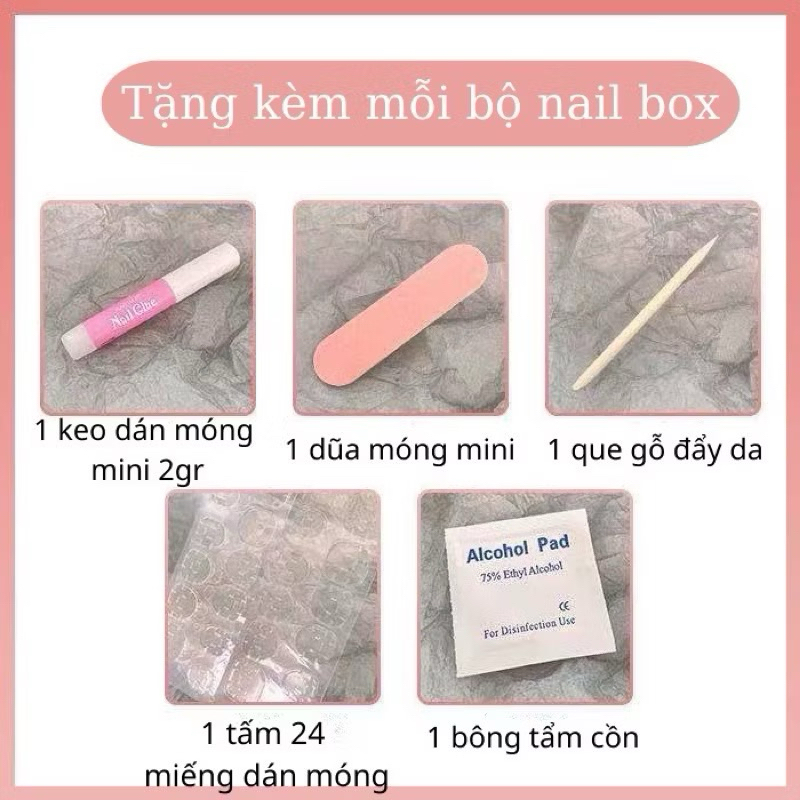( HỎA TỐC) NAIL BOX THẠCH OMBRE TRONG VEO