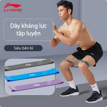 Dây Kháng Lực Tập Gym LI-NING Dây Đàn Hồi Miniband Dây Cao Su Kháng Lực Dây Tập Kháng Lực
