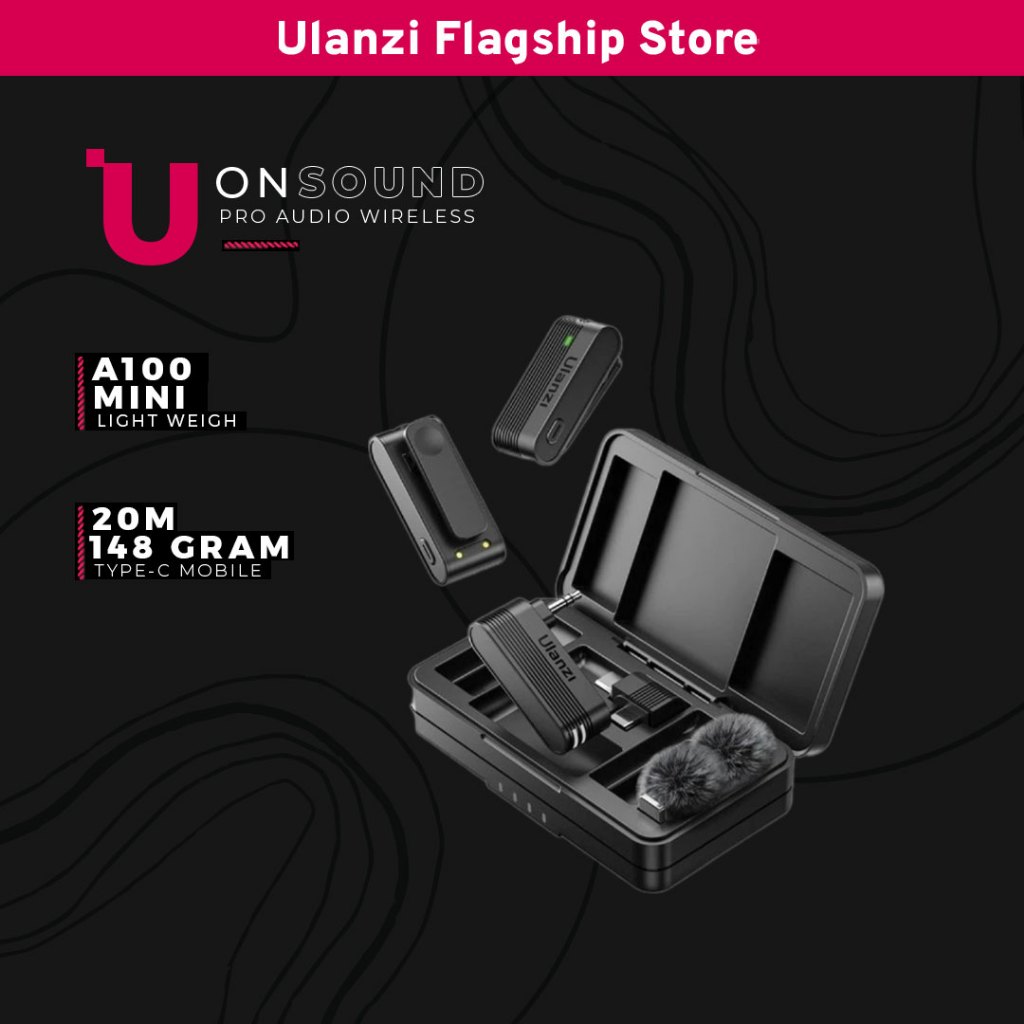 Ulanzi A100 - Micro cài áo thu âm cho điện thoại máy ảnh Plug and Play ...