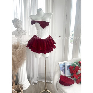 [HAN’S STORE]VÁY BLING BLING PHỐI NƠ TẶNG KÈM NÓN NỒI BLING BLING CÓ GỌNG ĐỊNH FORM VÀ MÚT NGỰC NOEL TẾT 2024(ẢNH THẬT)
