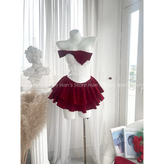 [HAN’S STORE]VÁY BLING BLING PHỐI NƠ TẶNG KÈM NÓN NỒI BLING BLING CÓ GỌNG ĐỊNH FORM VÀ MÚT NGỰC NOEL TẾT 2024(ẢNH THẬT)