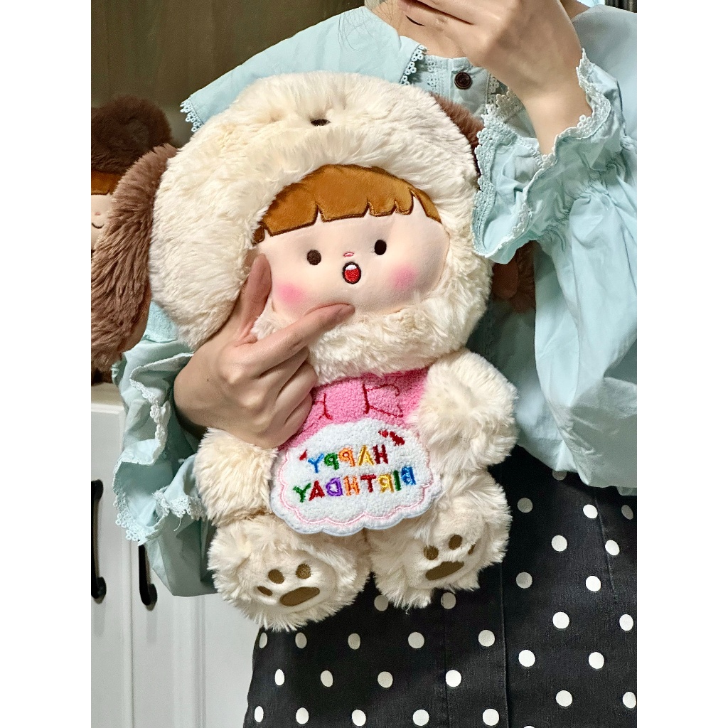 [ MẪU MỚI SIÊU XINH] Gấu bông búp bê em bé mặc đồ thú đáng yêu thú nhồi bông bé gái cosplay Gấu Thỏ Cún Rồng dễ thương