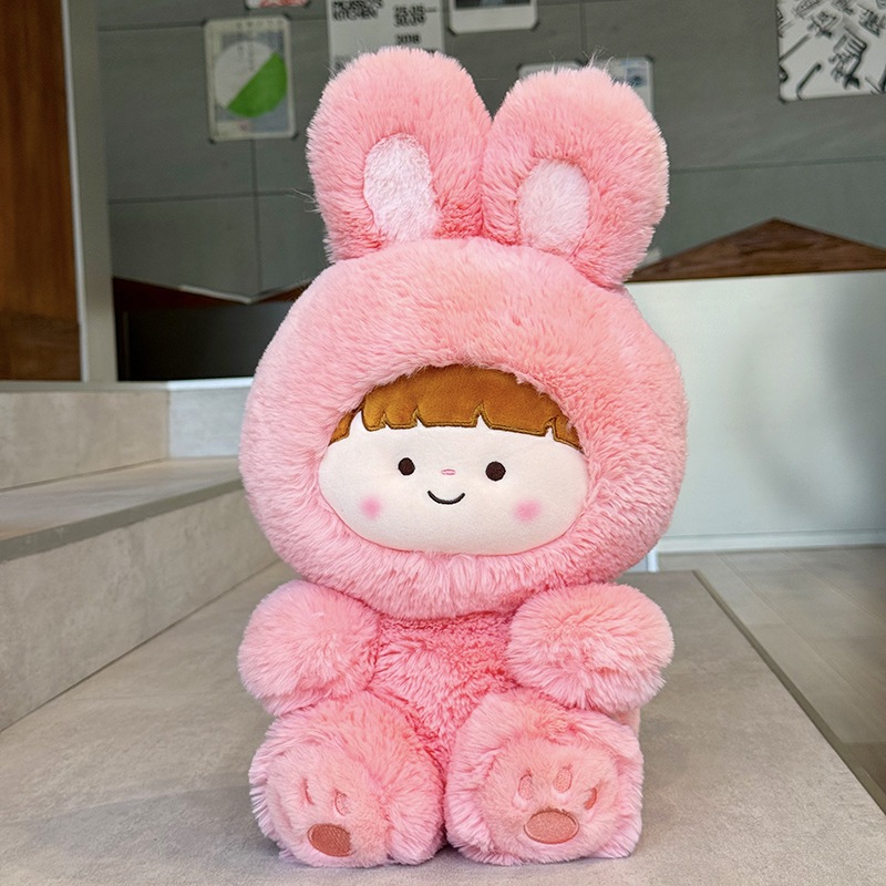 [ MẪU MỚI SIÊU XINH] Gấu bông búp bê em bé mặc đồ thú đáng yêu thú nhồi bông bé gái cosplay Gấu Thỏ Cún Rồng dễ thương