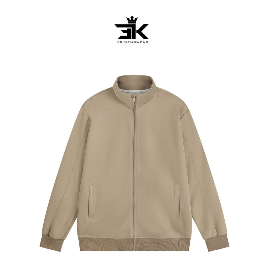 Áo khoác nỉ 2 da, áo khoác zip from boxy Unisex có 3 màu trẻ trung năng động