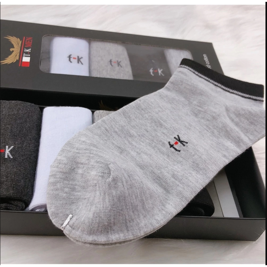 Tất Nam Kháng Khuẩn Công Nghệ Nano Bạc Hộp 5 Đôi Xuất Nhật Mã PK03 Menswear