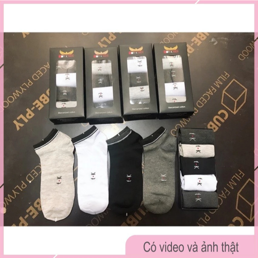 Tất Nam Kháng Khuẩn Công Nghệ Nano Bạc Hộp 5 Đôi Xuất Nhật Mã PK03 Menswear