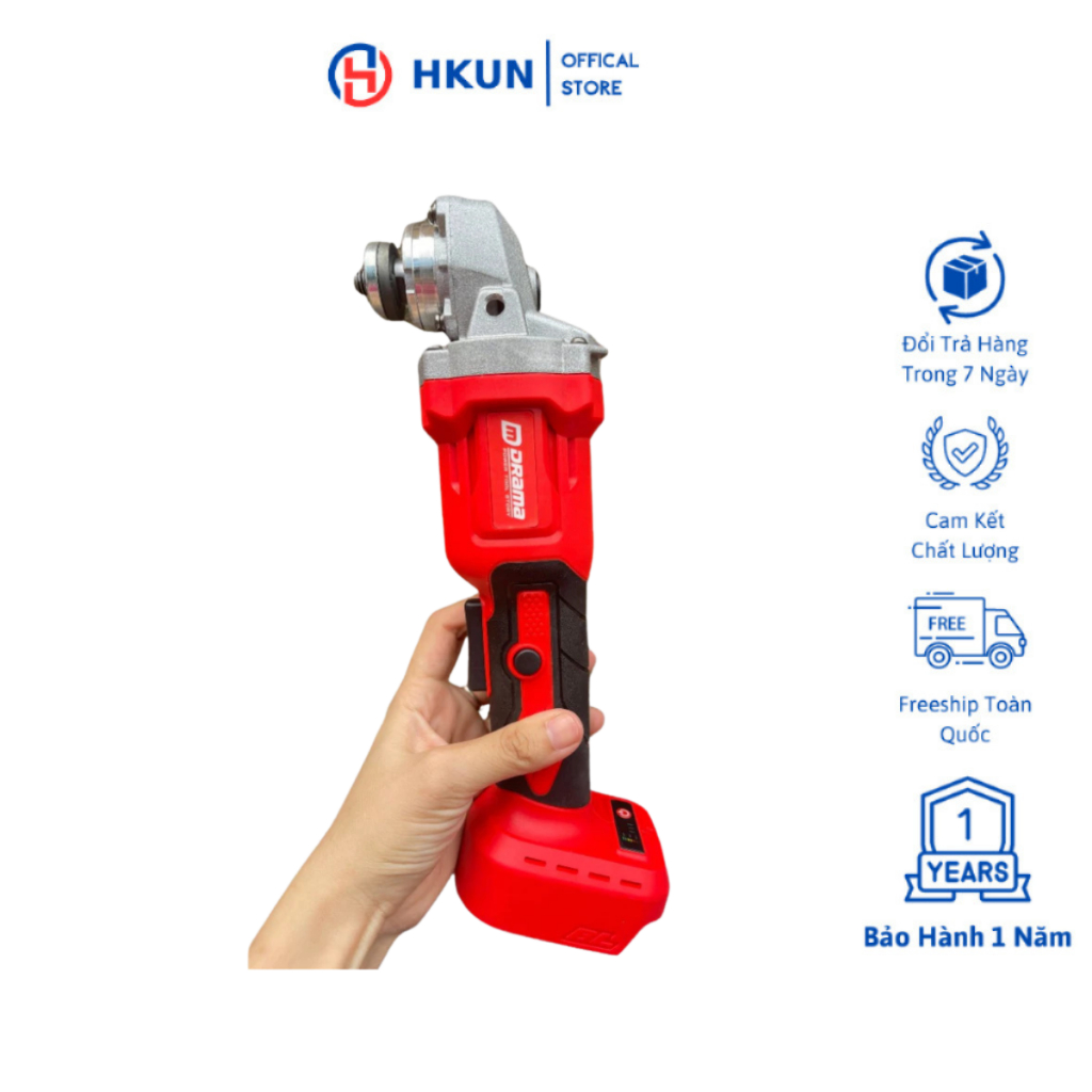 Thân Máy Mài Pin DRAMA, THPRO Không Chổi Than Dùng Chân Pin Phổ Thông