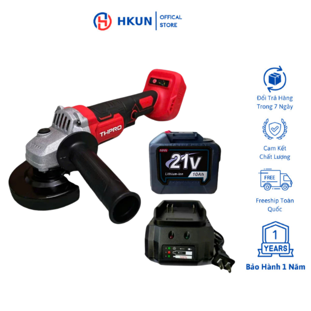 Máy Mài Pin THPRO Động Cơ Không Chổi Than Chân Pin Phổ Thông Lõi Đồng
