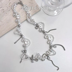 Dây chuyền nữ ngọc trai nhân tạo Eleanor Accessories dạng chuỗi phụ kiện trang sức vòng cổ 8665