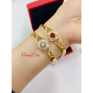 Các mẫu lắc tay trang sức mạ vàng 18k , hàng titan không phai màu .