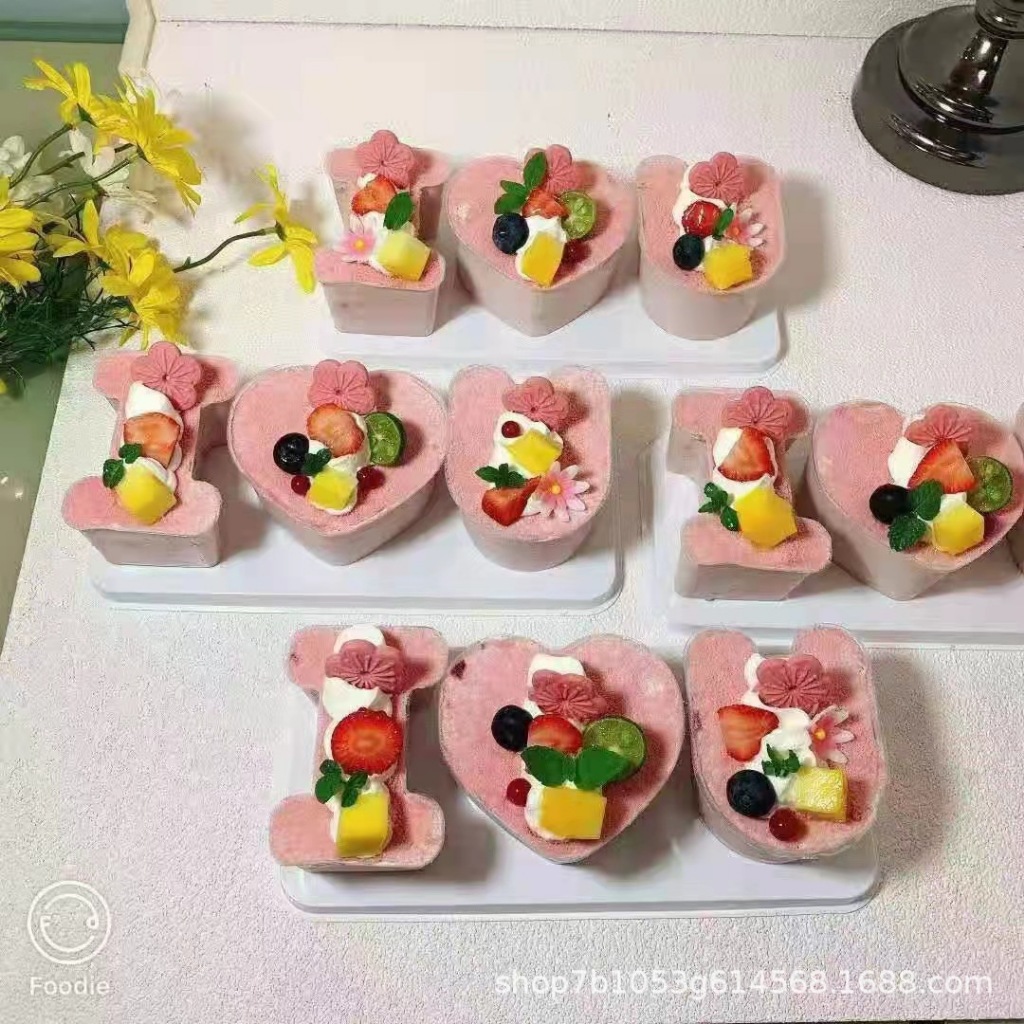 Hộp Mica Set I Love You đựng bánh Mousse, rau câu Quà tặng sinh nhật 14/2 - 8/3