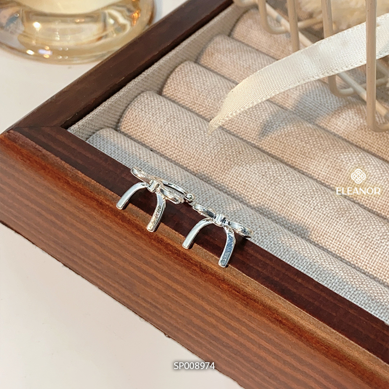 Bông tai nữ chuôi bạc 925 Eleanor Accessories đính đá phụ kiện trang sức khuyên tai mini 8960