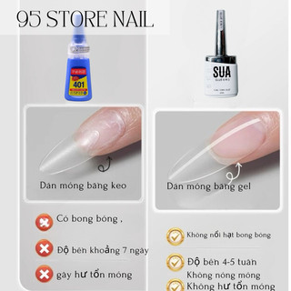 Glue gel 6 in 1 bản nâng cấp -  glue gel SUA úp móng siêu bền , không gây nóng móng , độ bền hơn 4 tuần