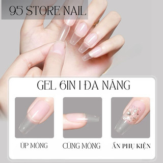 Glue gel 6 in 1 bản nâng cấp -  glue gel SUA úp móng siêu bền , không gây nóng móng , độ bền hơn 4 tuần