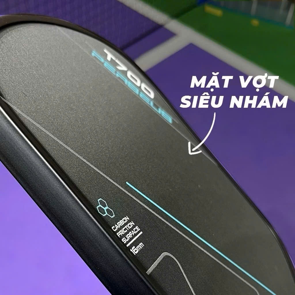 Vợt Pickleball ProMax bản nâng cấp carbon T700 Siêu Nhám, Kiểm soát tăng lực bóng tốt thiết kế 16mm
