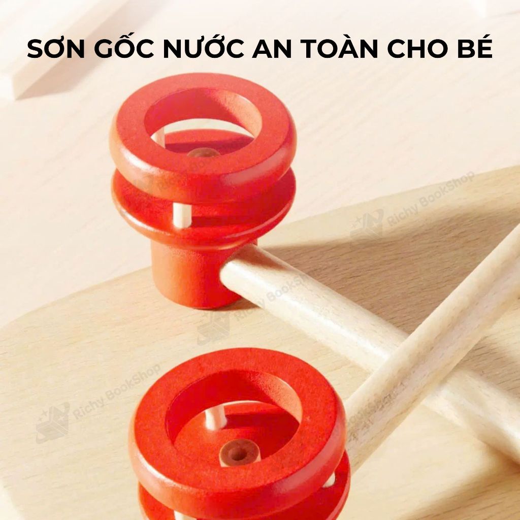 Bộ thổi bóng nổi Mideer Floating Ball Game, đồ chơi trí tuệ cho bé