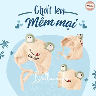 (Thêu tên) Mũ len dệt kim phong cách Hàn Quốc cho bé từ 6 tháng đến 3 tuổi, họa tiết động vật dễ thương, giữ ấm cho bé