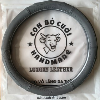 Bọc Vô Lăng Tay Lái Ô Tô Cap Cấp- Da Thật- 100% bảo hành 2 năm về da giá tận xưởng màu thật như ảnh