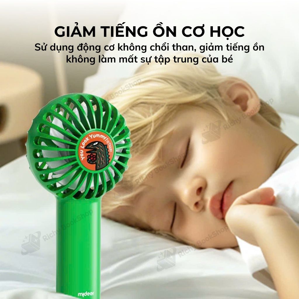 Quạt cầm tay mini tích điện cho bé Mideer Portable Silence Fan