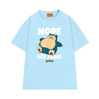 Áo Thun Mệt Mỏi Buồn Ngủ NGỐ TEE Pokemon Snolax Nope Not Today Form Rộng Vải Cotton Thoải Mái
