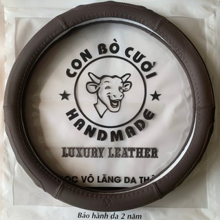Dcut - Bọc vô lăng tay lái ô tô dcut một đầu size 38cm - Da Thật Cao Cấp - Giá tận xưởng - Bảo hành 2 năm.