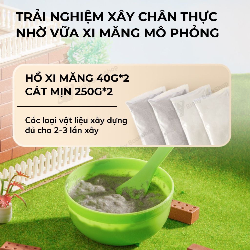 Đồ chơi xây nhà gạch mini mô phỏng Mideer My First Building, đồ chơi nhập vai kĩ sư xây dựng