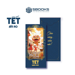 Combo 5 Bao Lì Xì Tết 2025 Họa Tiết Hình Lân Giấy Cứng C150 Siêu Dày Dặn - SBOOKS