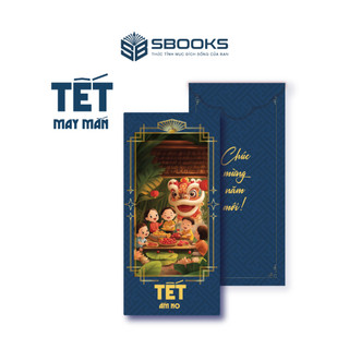 Combo 5 Bao Lì Xì Tết 2025 Họa Tiết Hình Lân Giấy Cứng C150 Siêu Dày Dặn - SBOOKS